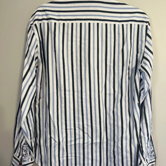 Robert Graham Men's Long Sleeve Button-Up Striped Size M - Picture 2 of 5